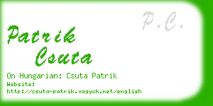 patrik csuta business card